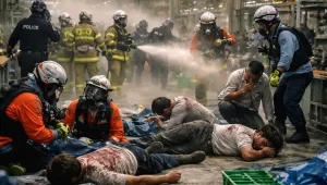 Késes és vegyi támadás egy japán gyárban – több sérült