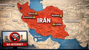 IRÁN SZINTE ELÉRHETETLEN A KÜLVILÁG SZÁMÁRA – TELJES INTERNETLEÁLLÁS A TÜNTETÉSEK MIATT