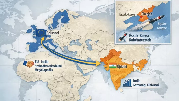 Rakétateszt Észak-Koreában, történelmi EU–India megállapodás, kihívások az indiai gazdaságban