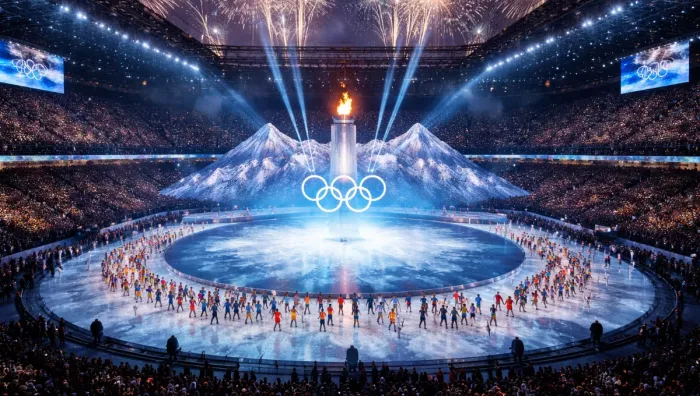 Várakozás a Milánó–Cortina 2026 téli olimpia nyitóünnepségére