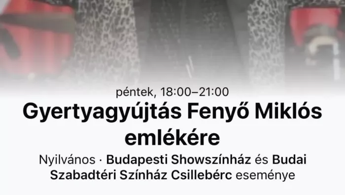  Méltó megemlékezés Fenyő Miklós emlékére a Hősök terén – pénteken este 6 órától