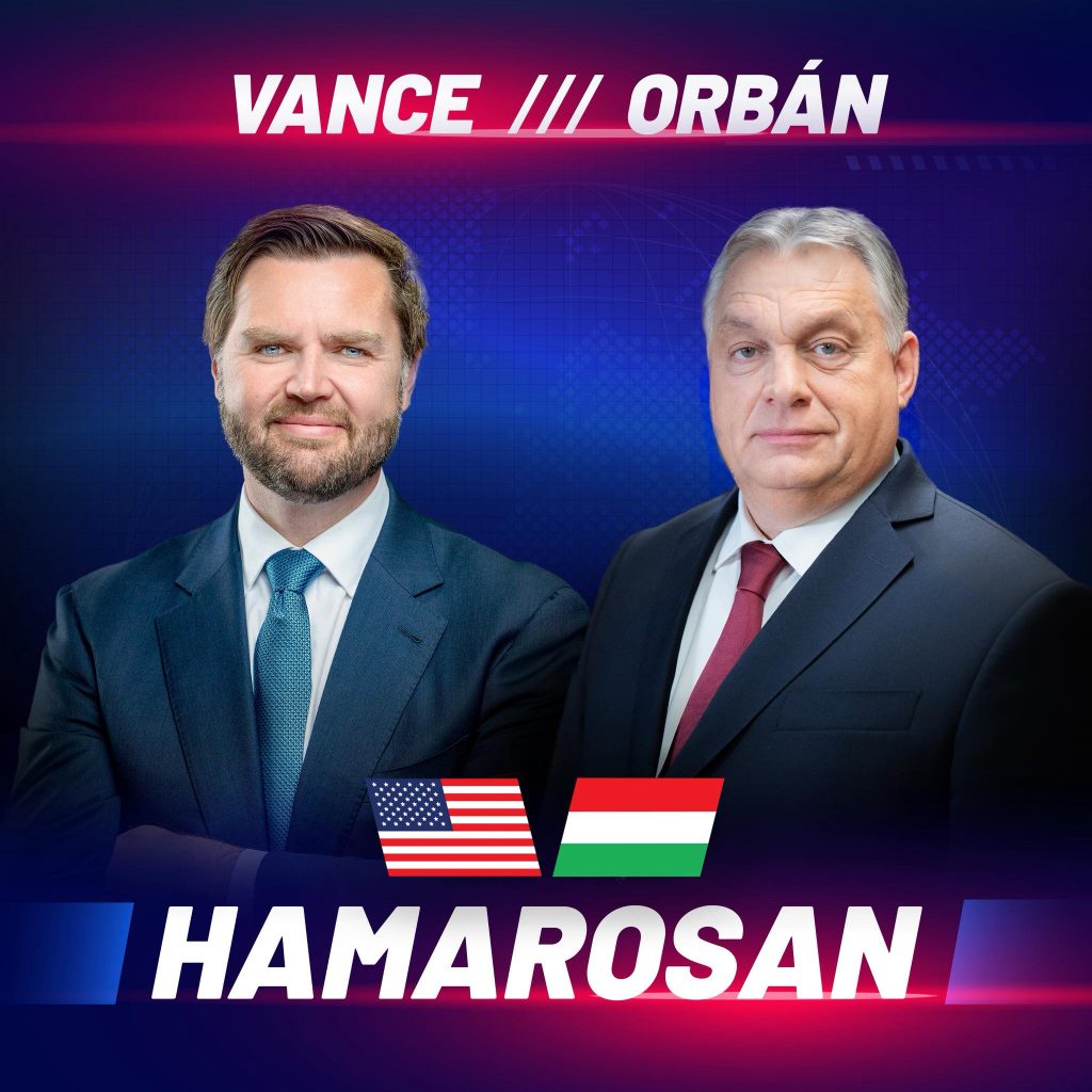 Washington Budapestre figyel: J.D. Vance látogatása politikai üzenet Washington Budapestre figyel: J.D. Vance látogatása politikai üzenet