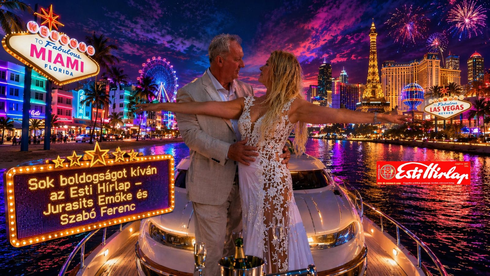 Esti Hírlap sok boldogságot kíván Jurasits Emőke és Szabó Ferenc részére