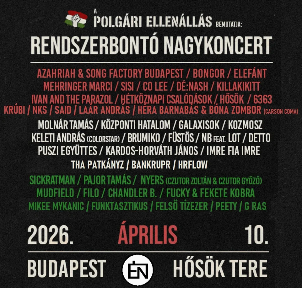 Rendszerbontó és „herezacskóbontó” nagykoncert volt a Hősök terén Rendszerbontó és „herezacskóbontó” nagykoncert volt a Hősök terén