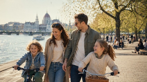 Tavaszi séta, családi hétvégi hangulatban