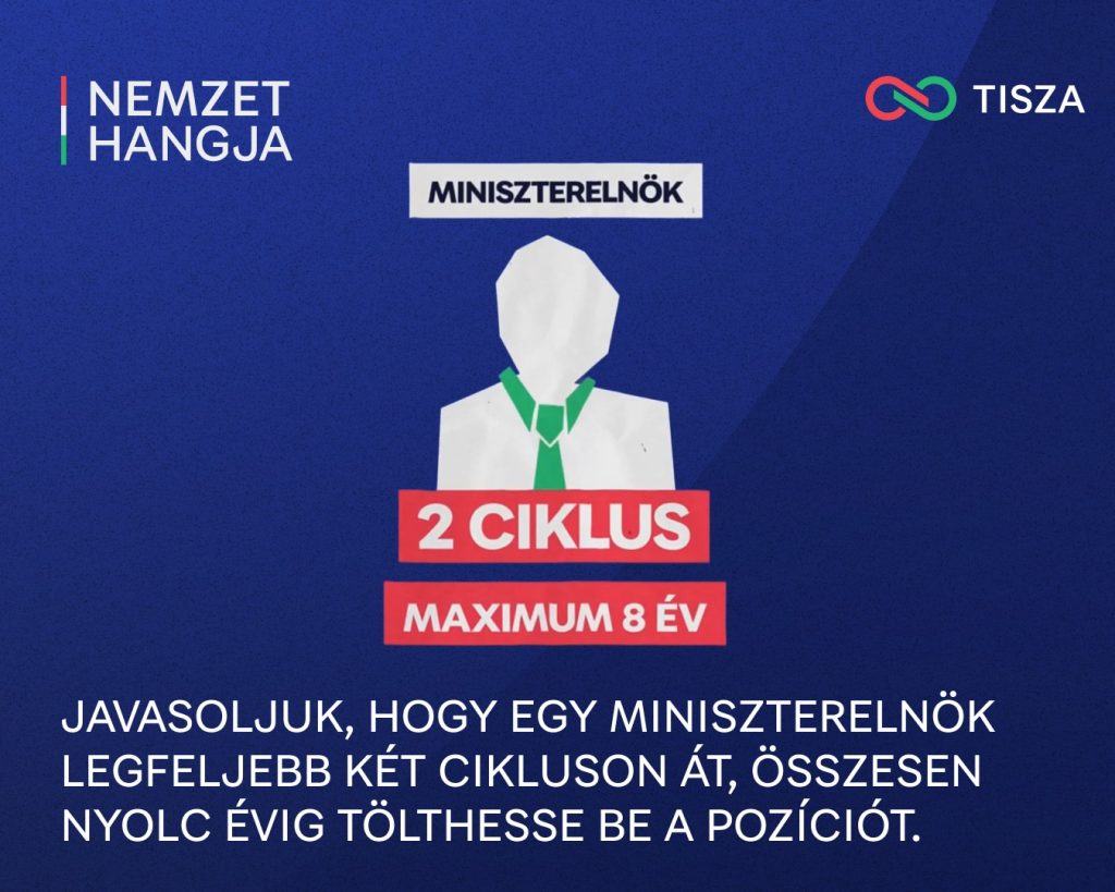 Nyolc év után vége lenne: alkotmánymódosítással zárná le a Tisza a korlátlan miniszterelnöki korszakot Nyolc év után vége lenne: alkotmánymódosítással zárná le a Tisza a korlátlan miniszterelnöki korszakot