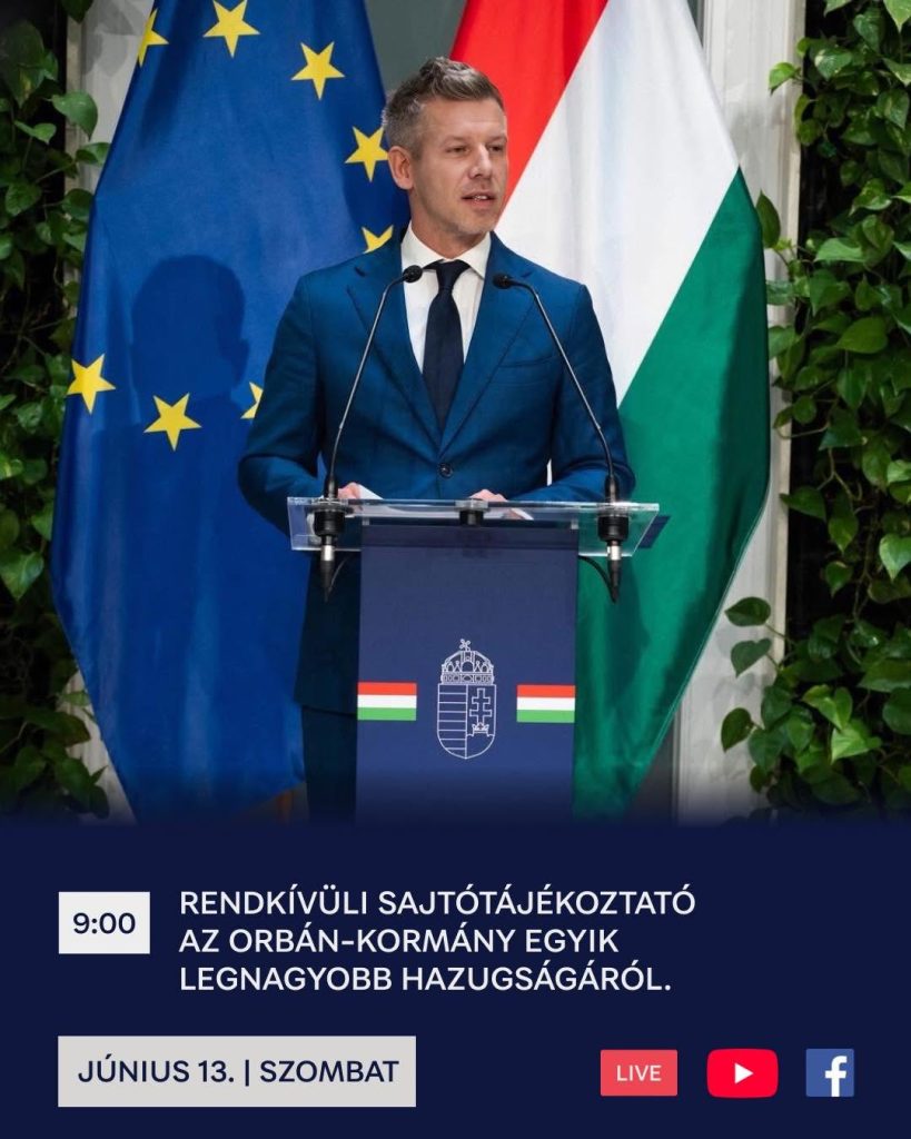Magyar Péter rendkívüli sajtótájékoztatója az Orbán-kormány egyik legnagyobb hazugságáról Magyar Péter rendkívüli sajtótájékoztatója az Orbán-kormány egyik legnagyobb hazugságáról