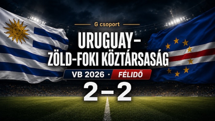 Uruguay–Zöld-foki Köztársaság 2–1 félidőben: hat perc alatt fordult a Miami-sokk Uruguay–Zöld-foki Köztársaság 2–1 félidőben: hat perc alatt fordult a Miami-sokk
