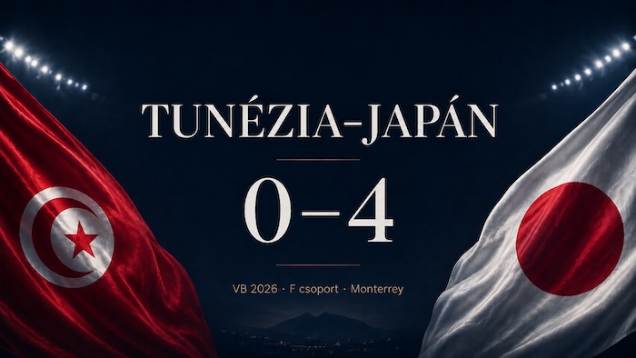 VB 2026: Tunézia–Japán 0-1 VB 2026: Tunézia–Japán 0-1