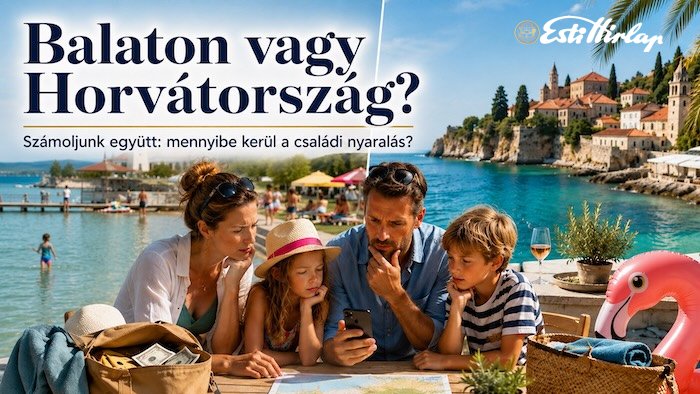 Balaton vagy Adria? 2026-ban is a pénztárca dönthet a családi nyaralásról – számoljunk együtt Balaton vagy Adria? 2026-ban is a pénztárca dönthet a családi nyaralásról – számoljunk együtt