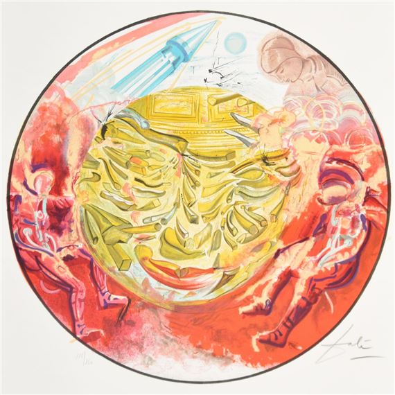 Salvador Dalí Astronauts című 1969-es litográfiája