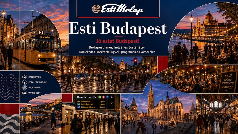 Jó estét, Budapest! – Harmincnégy fok maradt estére, az M1-esen torlódás lassít, pénteken 38 fok jöhet Jó estét, Budapest! – Harmincnégy fok maradt estére, az M1-esen torlódás lassít, pénteken 38 fok jöhet