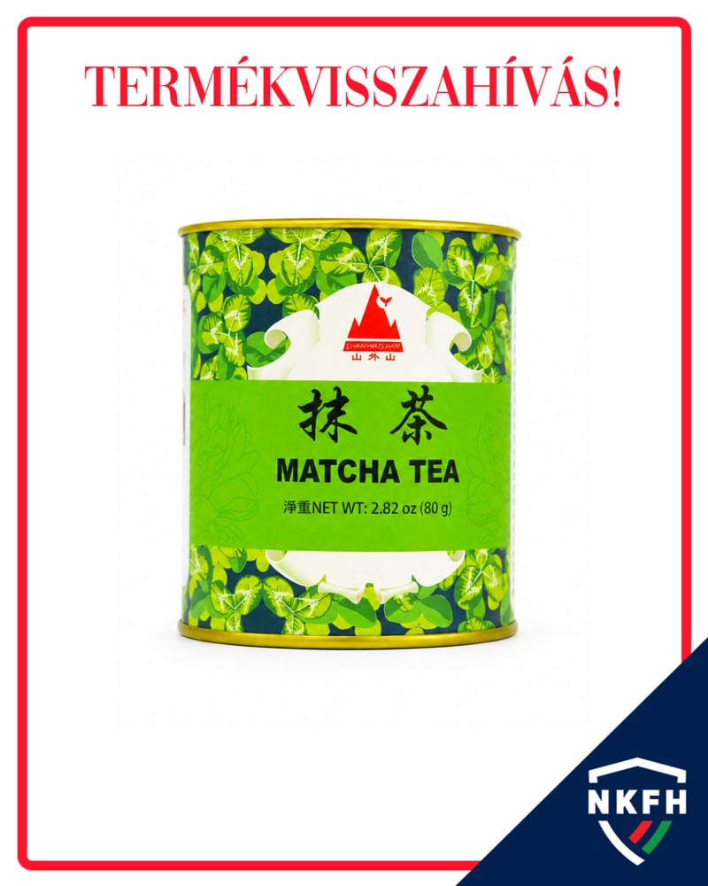 Magyarországra is jutott a visszahívott matcha teából – ne fogyassza el! Magyarországra is jutott a visszahívott matcha teából – ne fogyassza el!