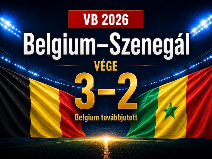 VB 2026: Belgium a sírból jött vissza, Szenegál a 120. perc után omlott össze VB 2026: Belgium a sírból jött vissza, Szenegál a 120. perc után omlott össze
