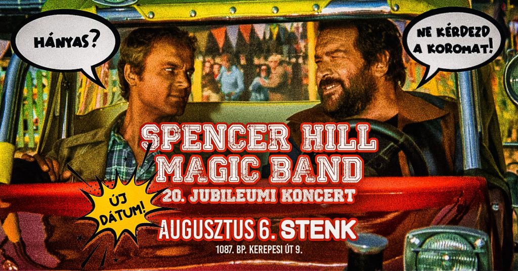A vihar után újra nekifutnak: csütörtökön pótolják a Spencer Hill Magic Band jubileumi koncertjét A vihar után újra nekifutnak: csütörtökön pótolják a Spencer Hill Magic Band jubileumi koncertjét