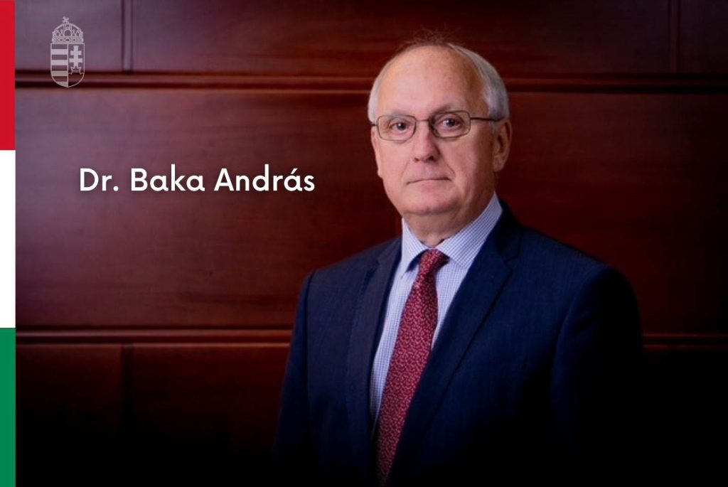 Hivatalos: Baka Andrást érvényesen jelölték államfőnek – kedden dönt róla a parlament Hivatalos: Baka Andrást érvényesen jelölték államfőnek – kedden dönt róla a parlament