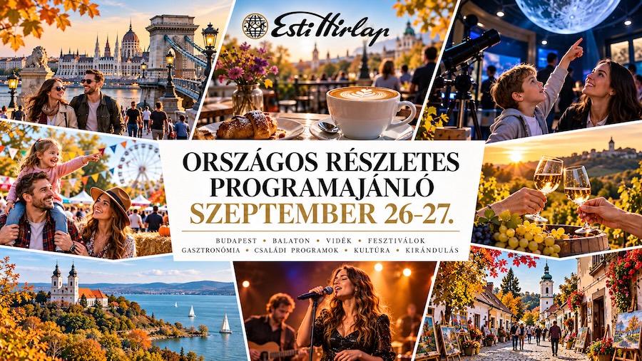 Országos hétvégi programajánló szeptember 26–27-re: kávéhét, Kutatók Éjszakája, Oktoberfest, szüreti fesztiválok, káposztaünnep, tihanyi felvonulás és pisztráng a Malom-tónál Országos hétvégi programajánló szeptember 26–27-re: kávéhét, Kutatók Éjszakája, Oktoberfest, szüreti fesztiválok, káposztaünnep, tihanyi felvonulás és pisztráng a Malom-tónál