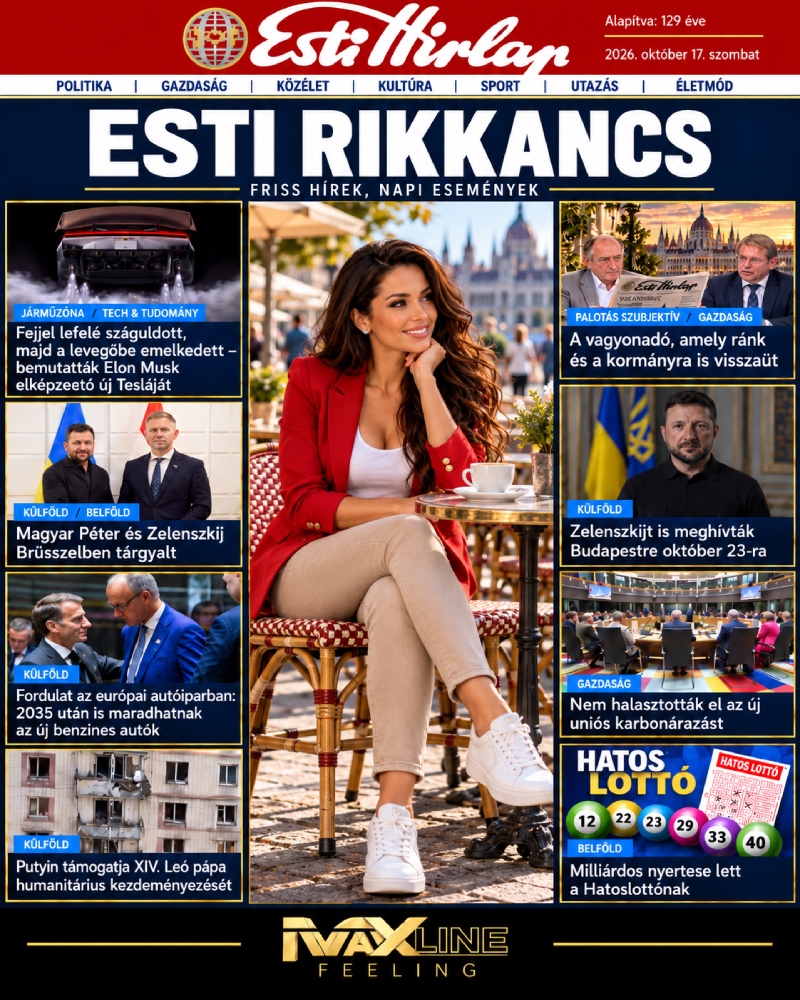Esti Hírlap Rikkancs – 2026. október 17. Friss hírek, napi események Esti Hírlap Rikkancs – 2026. október 17. Friss hírek, napi események
